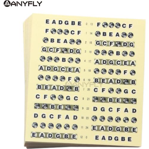 10 pcs Acoustic Electric Guitar Professional Neck Fretboard Fingerboard Note Scale Label Sticker Fret Sticker Wholesales