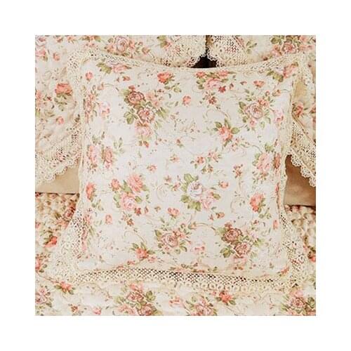 2PCS/Lot 18'' (45*45cm) Jacquard Throw Pillow Cover Lace Cushion Cover Almofadas Decorativas Capa De Almofada Para Sofa