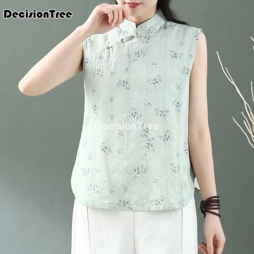 2021 embroidery qipao ethnic clothing chinese traditional clothes vests for women chinese traditional national elegant lady vest