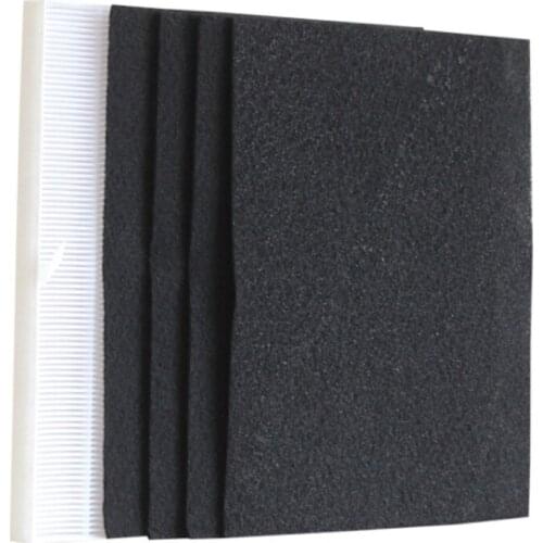 4 Pieces Air Purifier Parts Carbon Pre-Filters and 1 Piece Main HEPA Filter for Winix 115115 5300 5500 6300