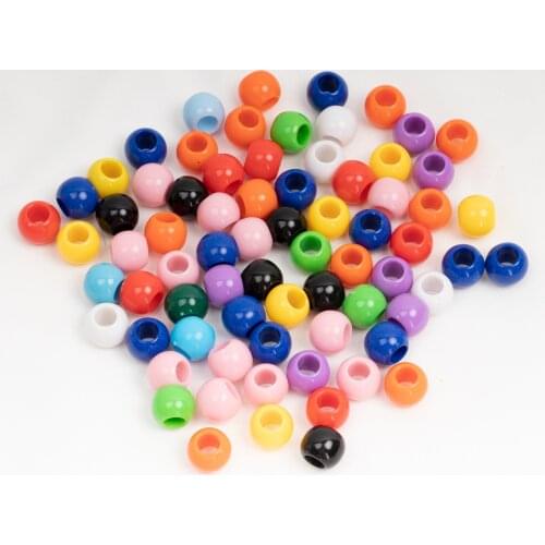 50pcs/bag Black and White Dreadlocks Hair Ring Hair Braid Beads hair braid dread dreadlock Beads cuffs clips approx 6mm hole