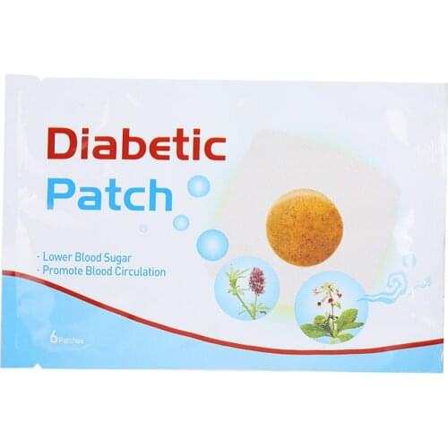 6 Pcs Blood Sugar Stable Patch Chinese Medicine Stabilize Blood Sugar Level Lower Balance Glucose Content Patch Diabetes Nursing