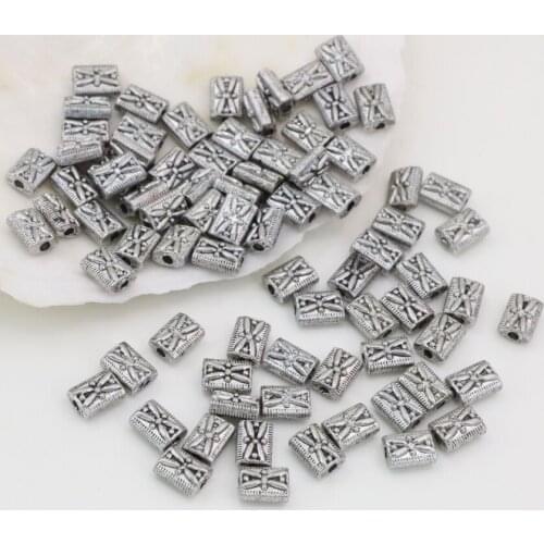 7 Shape Wholesale Price 100pcs Gold-Color Silver-Color Spacer Beads Accessories Fit Diy Necklace Bracelet Jewelry Finding B2521