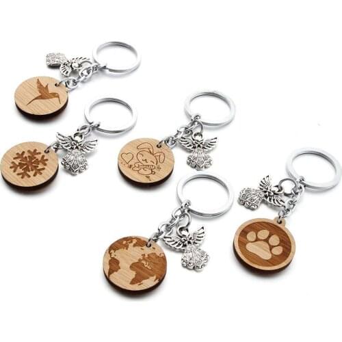 10PCS/ LOT Map Keychain Globe Hand Snowflake Key Chain Travel Quote Keyring Personalised Key Ring Eco Friendly Gift