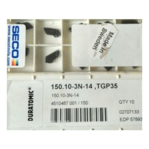 10PCS TOOLS CARBIDE INSERT 150.10-3N-14 TGP35