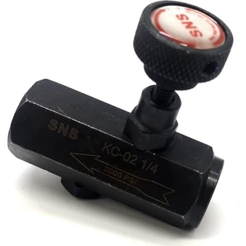 SNS Hydraulic Flow Control Valve KC-02 KC-03 KC-04 KC-06 KC series of check throttle valve