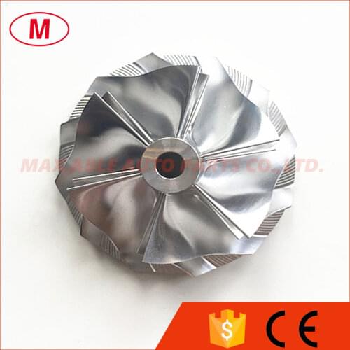 TD05H 20G 49179-43400 52.56/68.01mm 6+6 blades Turbo Billet compressor wheel/Aluminum 2618/Milling wheel for 49179-00260/EVO
