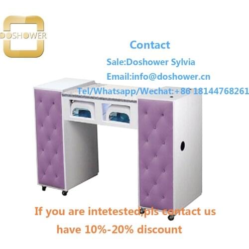 Manicure table clip light with modern manicure table for purple nail tables with chair