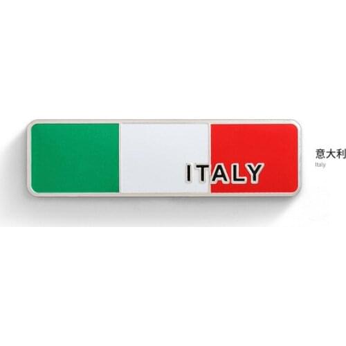 Metal Italy Flag Auto Emblem Badge Motorcycle Decals Sticker Fairing Car Accessories