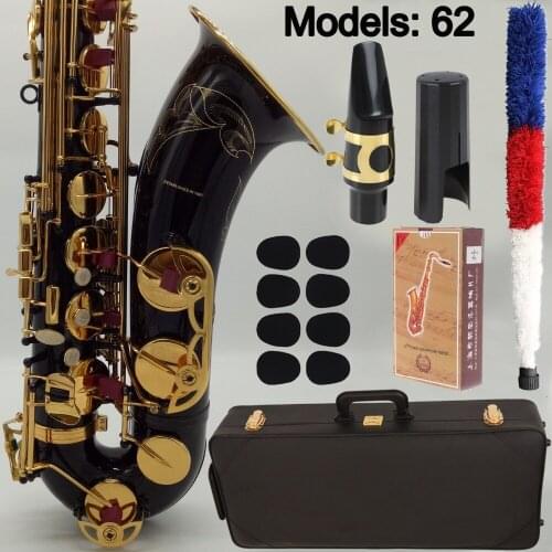 MFC Tenor Saxophone 62 Black Lacquer With Case Sax Tenor Mouthpiece Ligature Reeds Neck Musical Instrument Accessories