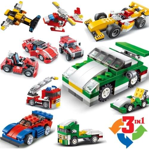 Mini bricks car ship plane tank racing with building blocks brick childrens toy set racing plane boy girl gift