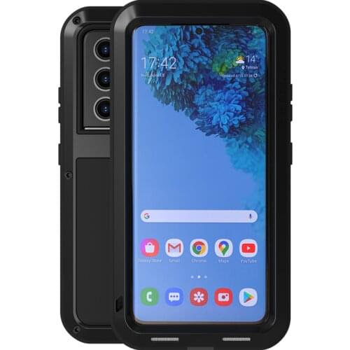 Powerful Case For Samsung Galaxy S21 Ultra Case Metal Armor Shock Dirt Proof Waterproof Phone Cases for Samsung S21 Plus Cover