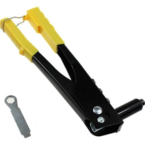 10" Riveter Gun Kit for 3/32" 1/8" 5/32" 3/16" rivet Hand Tool Set Gutter Repair Heavy Duty