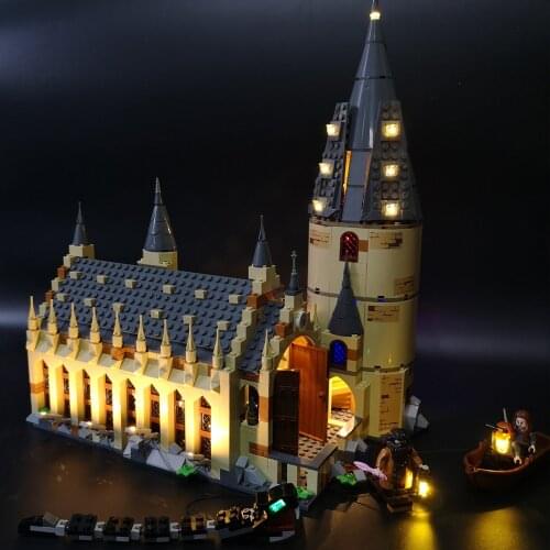 Kyglaring Led Lighting Set DIY Toys For 75954 Great Hall Set Model Building (Not Includ Building Blocks)