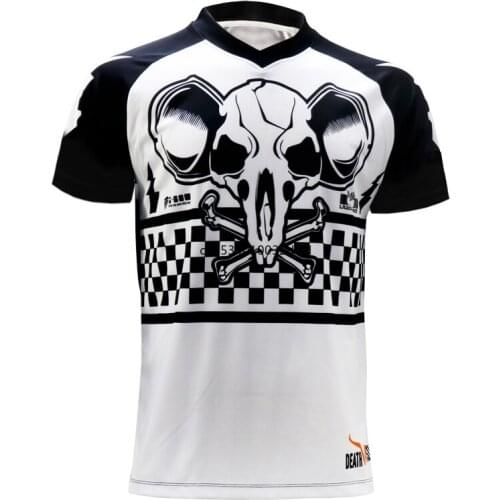 New bicycle locomotive shirt Motorcycle Jersey Bike Gym Sports Quick Dry downhill jersey Breathable Short Sleeve