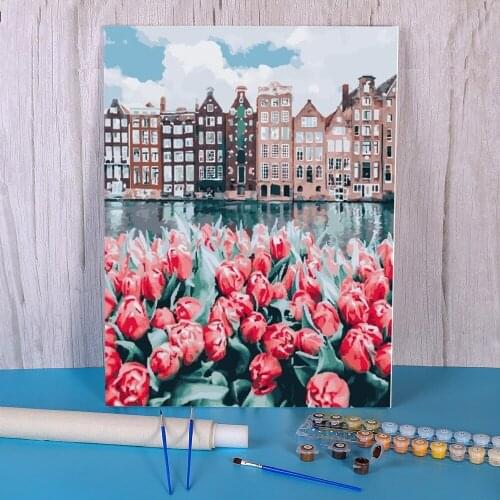 Scenery Landscape Painting By Numbers Kit Oil Paints 50*70 Paiting By Numbers Home Decoration For Adults Handicraft Art