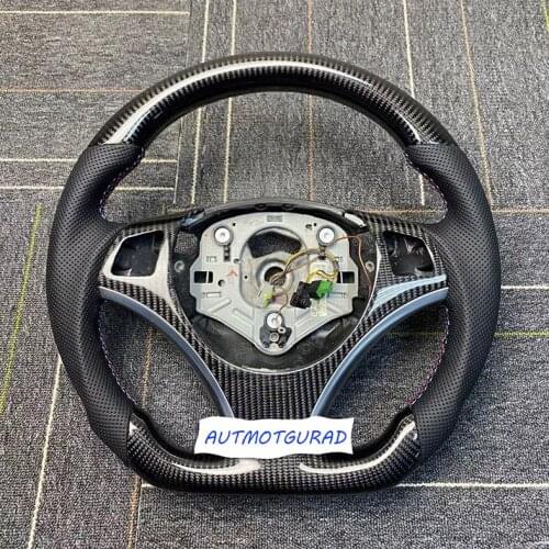 Promotion Carbon Fiber Steering Wheel For BMW 1-4 Series E90 E92 E93 No Paddle