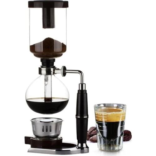 Japanese Style Siphon coffee maker Tea Siphon pot vacuum coffeemaker glass type coffee machine filter kahve makinas 3cup