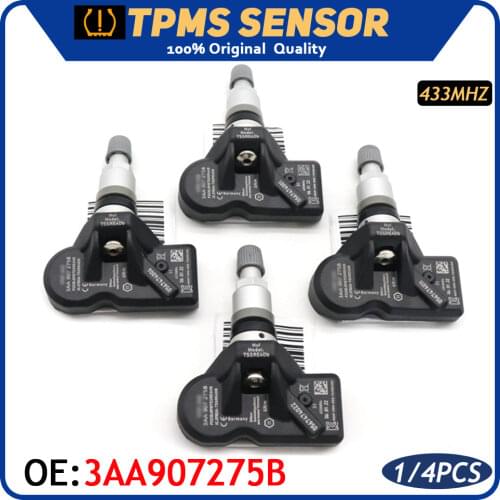 Car TPMS Tire Pressure Sensor Monitor Systems 3AA907275B For Volkswagen CC Tiguan Passat 2007-2015 433Mhz