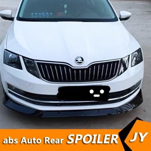 For Skoda Octavia Body kit spoiler 2018-2019 For Skoda Octavia ABS Rear lip rear spoiler front Bumper Diffuser Bumpers Protector