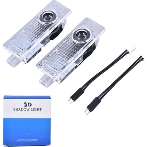2pcs 12V 5W Car LED Door Courtesy Lamp Laser Light Welcome Projection Shadow Lamp Laser Car Logo Projector light For Series M