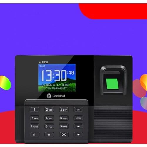 Fingerprint attendance machine ID card attendance punch card machine in English Backup battery Network communication