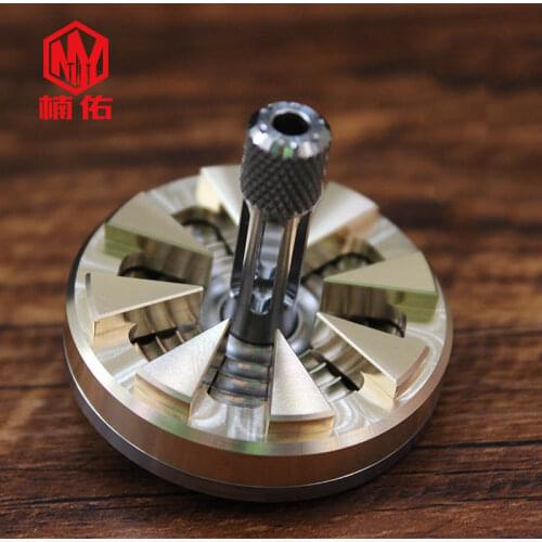 New Copper + Titanium Hand Rubbed Top Table Spinner Spinning Top Adult Gift Children Gift