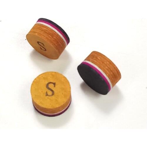 Xmlivet 10pcs/lot 12/13/14mm 4colors Billiards cue tips professional leather Pool cue tip SS/S/M/H 9 layers