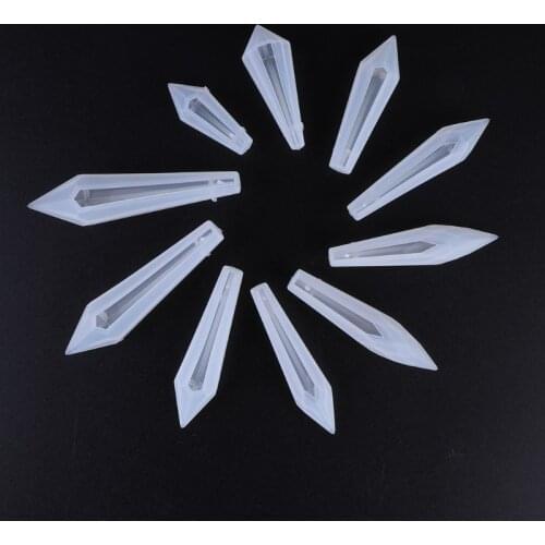 1 Set DIY Handmade Pendant Jewelry Mold UV Resin Epoxy Mould Crafts Making Soft Silicone Molds Gifts