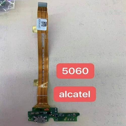 1pcs for NEW USB Port Charging Board For Aclatel 5V 5060 LCD OT5060 5060D USB Charging Dock Port Flex cable Repair Parts