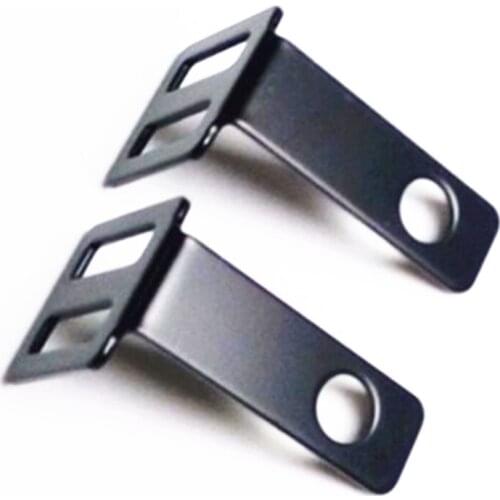 2x Chrome Black Rear Turn Signal Relocater Holder Seat Mount Bracket Motorcycle Bike Chopper Bobber Touring For Harley