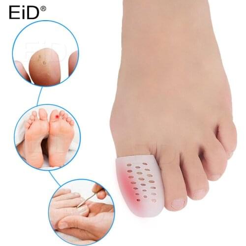 4PCS Silicone Gel Tube Toe Separator Bunion Splint Hallux Valgus Orthosis Correction Overlapping Spreader Foot Protector Inserts