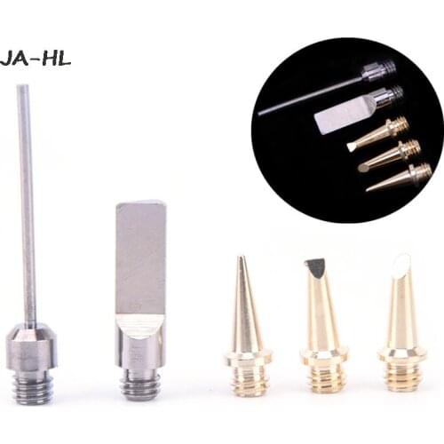 5Pcs/Set Ignition Butane Soldering Iron Tip Self-Ignition Gas Soldering Iron Cordless Welding Torch Kit Tool Fit For HS-1115K