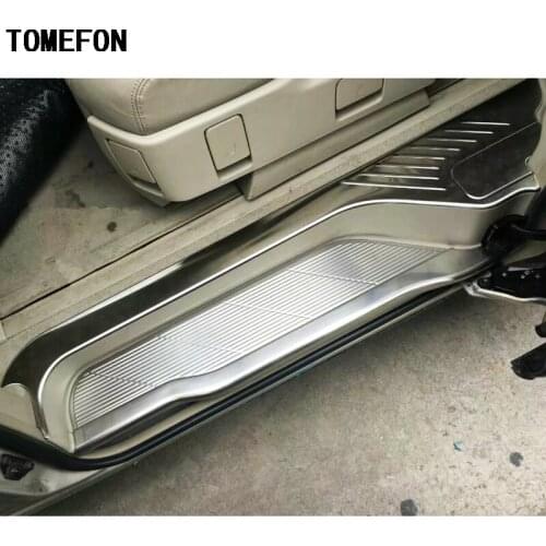 TOMEFON Auto Accessories For Toyota Estima Previa Tarago 2016 Stainless Steel Scuff Plate Doorsill Threshold Welcome Pedal Trim