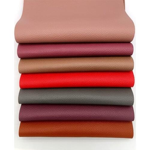 135x30cm Ltichi PU Faux Leather Fabric Roll Cotton Backing for Making Earring/Notebook Cover/Handbag/Wallet/Key Chain