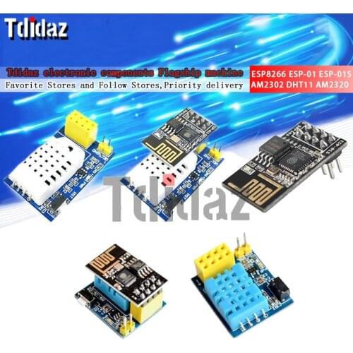 DHT22 Sensor AM2302 DHT11 AM2320 Digital Temperature Humidity Sensor Wireles Wifi Module ESP8266 ESP-01 ESP-01S For Arduino