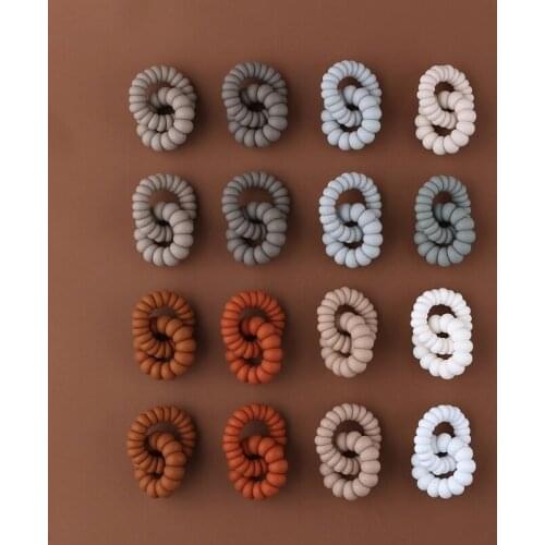 Safe Baby Teether Toys Toddle Teething Ring Silicone Chew Dental Care Toothbrush Nursing Beads Rattle Gift For Infant G99C