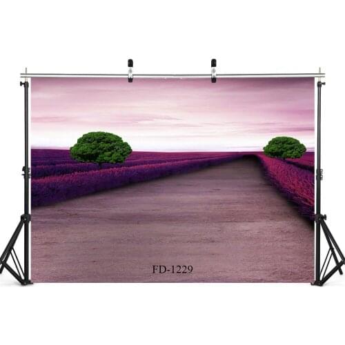 Flower Field Walkway Photography Backdrop for Photo Shoot Props Child Kids Baby Shower Vinyl Cloth Background Photo Shoot