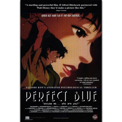 Perfect Blue Movie Japan Anime Silk Fabric Wall Poster Art Decor Sticker Bright