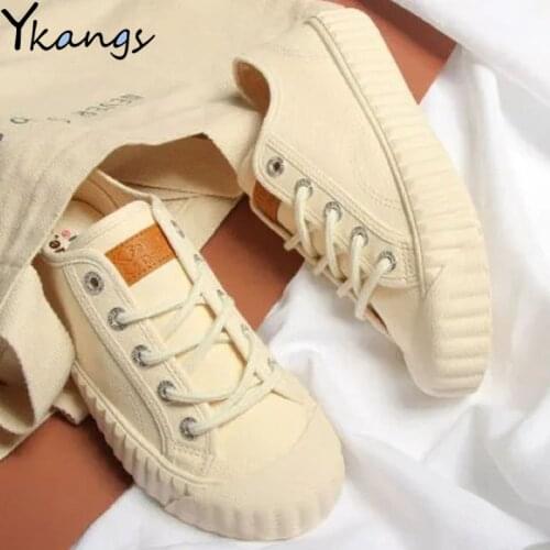 Haiyan Blue Soles Women White Canvas Shoes Summer Low-top Running Flat Lady Sneakers Outdoor Leisure Breathable Vulcanized Shoes