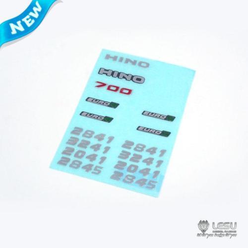 LESU 1/14 DIY Tmy Hion700 Metal Decals Sticker Tractor Dumper Car Truck Model TH08077