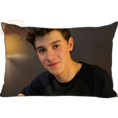Top Selling Custom Pillowcase Shawn Mendes rectangle Zipper Pillow Throw Pillow Case Cover 45x35cm(One Side) Printed