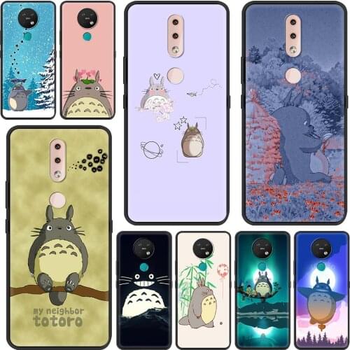 Cute Totoro Anime Phone Case For Nokia G10 7.2 5.3 3.4 8.3 5.4 X20 X10 G20 C20 C10 2.3 2.4 4.2 1.4 3.2 2.2 1.3 Soft Cover