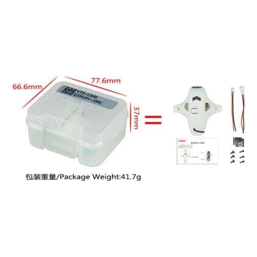 LDARC Q25G2H+199C Combo 5.8G 25mW 16CH FPV VTX & 800TVL 150 NTSC Mini Camera & Canopy for DIY Tiny R7 Whoop Inductrix Drone