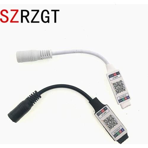 Mini RGB Bluetooth Controller DC 5V 12V 24V Mini Music Bluetooth Controller Light Strip Controller For RGB RGBW LED Strip