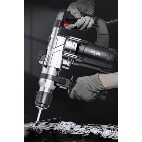 220V Heavy Duty Electric Impact Hammer Concrete Breaker Electric Drill Industrial Power Tools Concrete Impact Hammer Drill