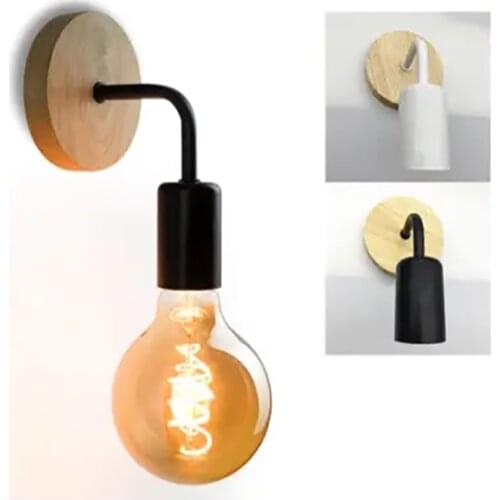 E27 Retro Wall Lamp Creativity Modern Minimalist Night Light Interior Wrought Iron Light for Living Room Decor Corridor Lighting
