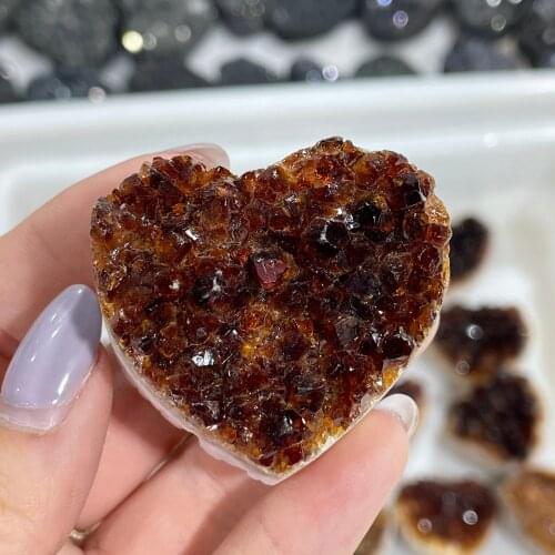 Natural Love Type Raw Yellow Quartz Crystal Cluster Healing Stones Specimen Home Decoration Crafts