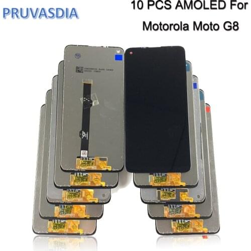 Wholesale 10 Piece For Motorola Moto G8 LCD Display Touch Screen Digiziter Assembly For Motorola Moto G8 XT2045-1 LCD