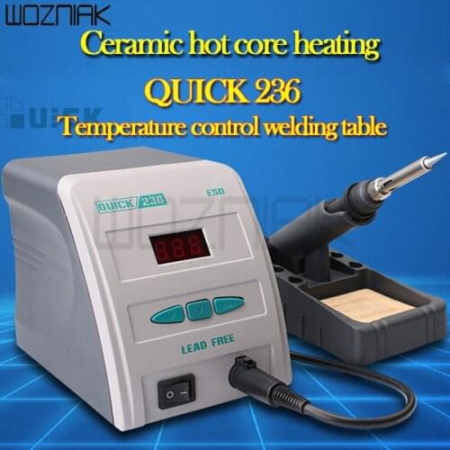 Original QUICK 236 ESD 90W 220V High-Frequency Soldering Station Lead - Free Digital Soldering Iron